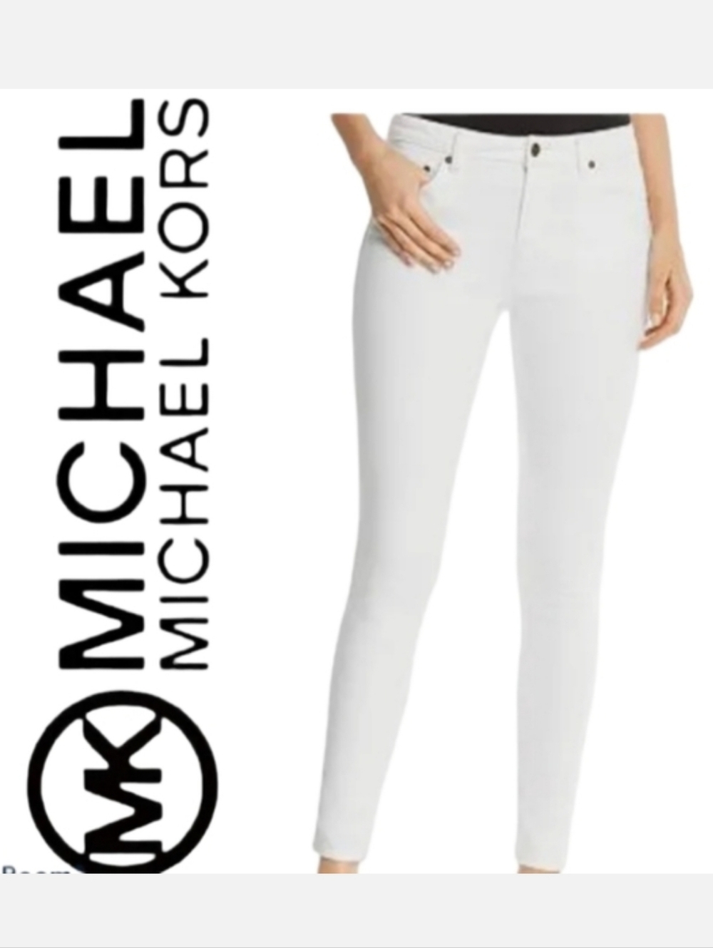 Michael Michael Kors Straight Leg Ankle Jeans White Sz 6